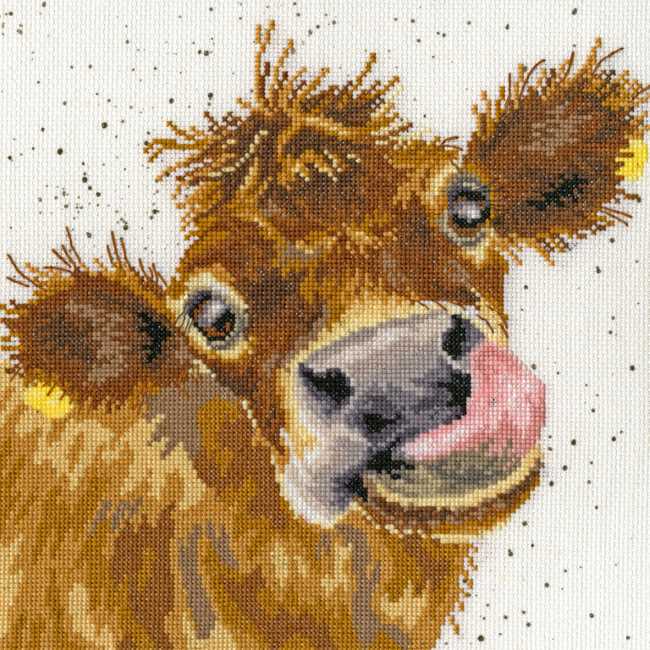 Moo Cross Stitch Kit By Bothy Threads