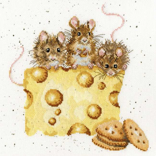 Crackers About Cheese Cross Stitch Kit By Bothy Threads