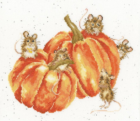 Pumpkin Spice and Everything Mice Cross Stitch Kit By Bothy Threads