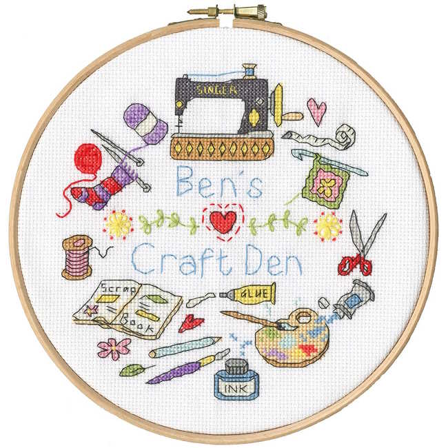My Craft Den Cross Stitch Kit By Bothy Threads