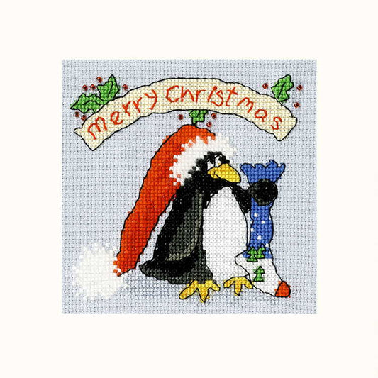 PPP Please Santa Cross Stitch Christmas Card Kit by Bothy Threads