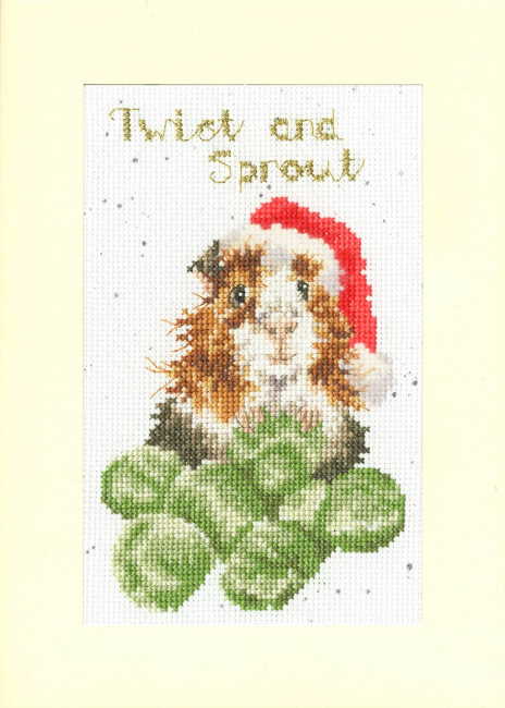 Twist and Sprout Cross Stitch Christmas Card Kit by Bothy Threads