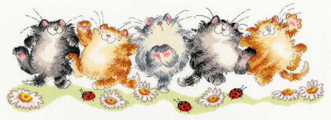 The Cat Can Cross Stitch Kit By Bothy Threads