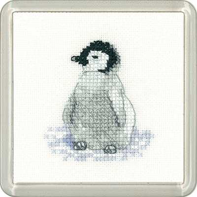 Penguin Cross Stitch Coaster Kit by Heritage Crafts