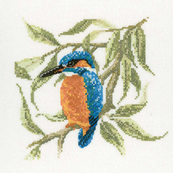 Kingfisher Cross Stitch Kit by Heritage Crafts