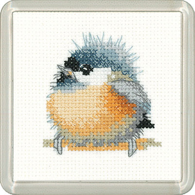 Cheepy Cross Stitch Coaster Kit by Heritage Crafts