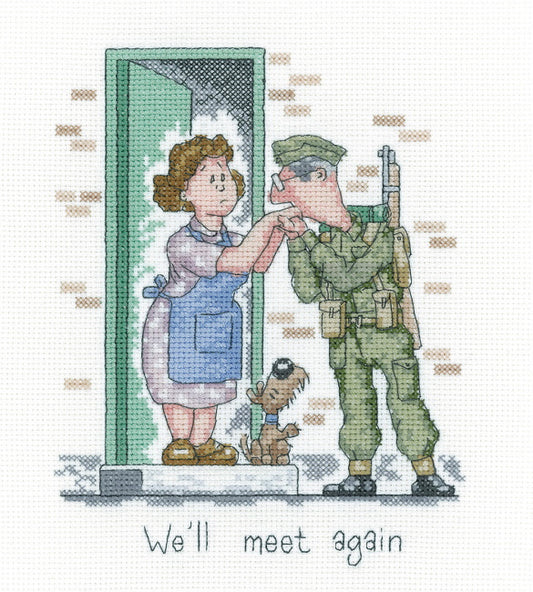 We'll Meet Again Cross Stitch Kit by Heritage Crafts