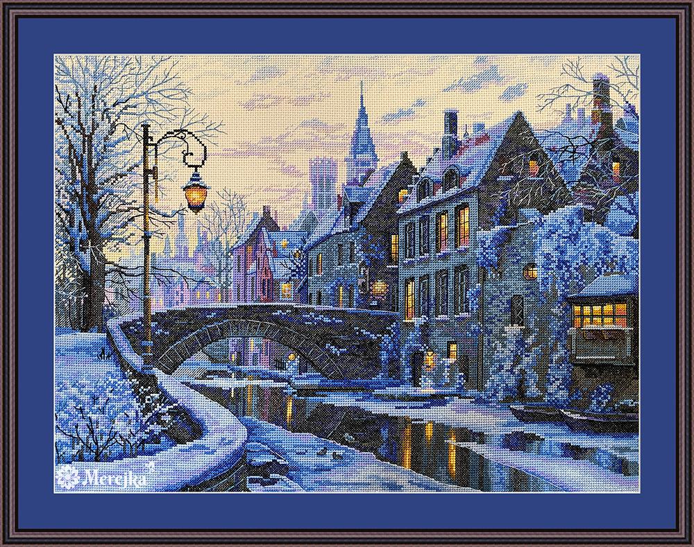 Winter Evening Cross Stitch Kit by Merejka