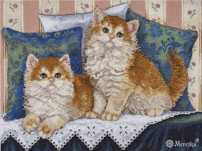 Fluffy Fellows Cross Stitch Kit by Merejka