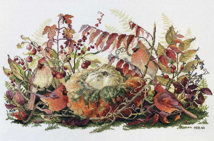 Rhapsody in Red Cross Stitch Kit by Merejka