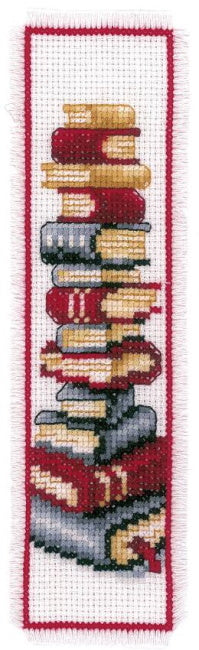 Books Bookmark Cross Stitch Kit By Vervaco