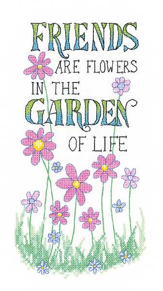 The Garden of Life Cross Stitch Kit by Heritage Crafts