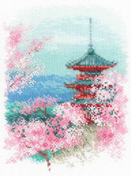 Pagoda Cross Stitch Kit By RIOLIS