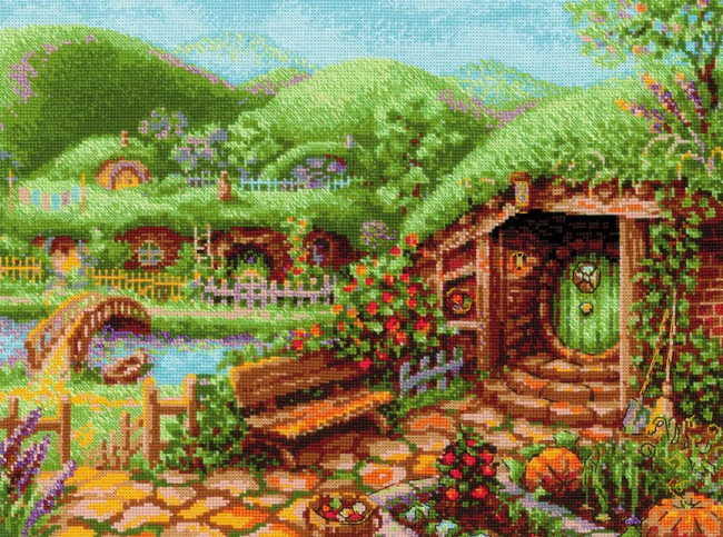 Green Hills Cross Stitch Kit By RIOLIS