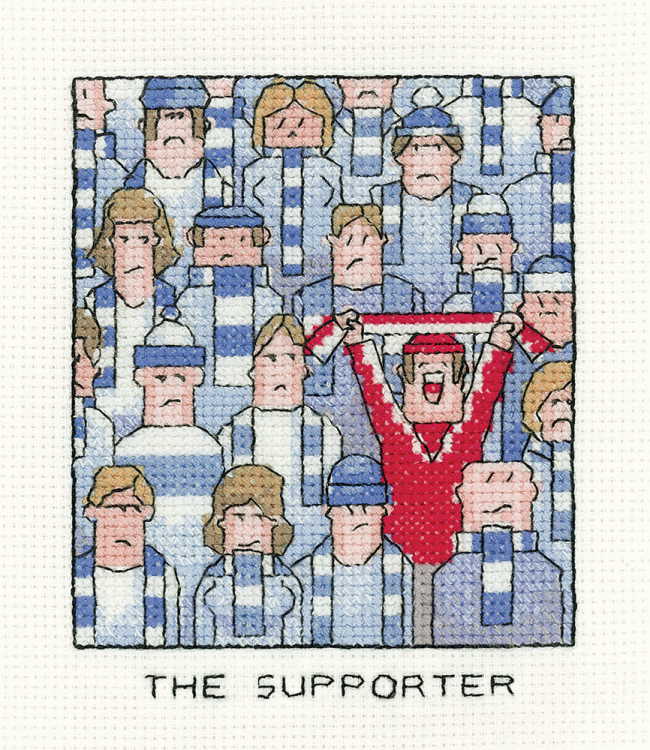 The Supporter Cross Stitch Kit by Heritage Crafts