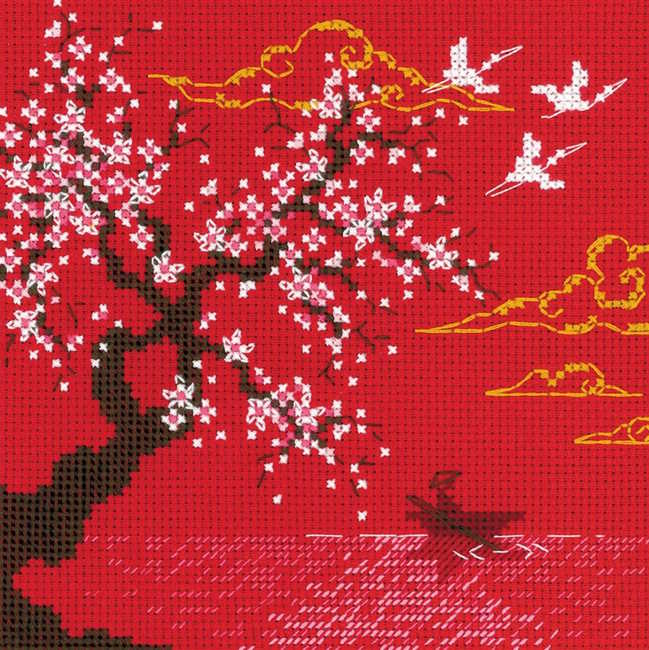 Under Heaven Lake Cross Stitch Kit By RIOLIS