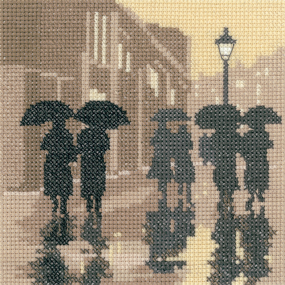 Brollies Cross Stitch Kit by Heritage Crafts - PSBL1279