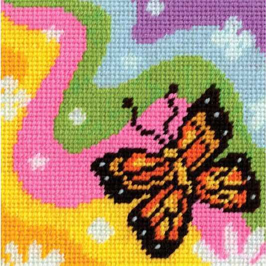 Rainbow Butterfly Tapestry Kit by Design Works