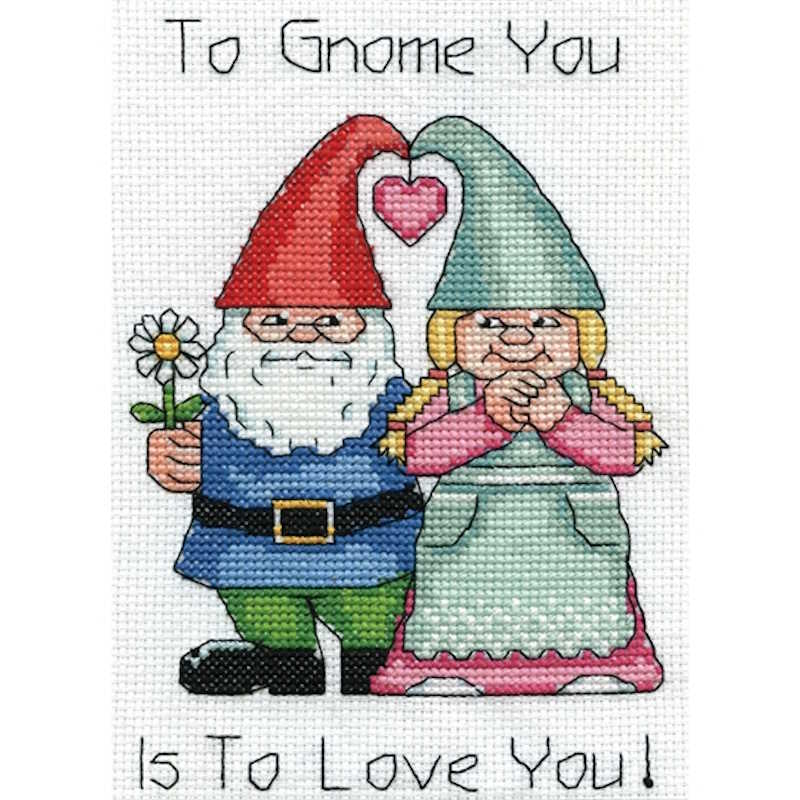 Gnome Love Cross Stitch Kit by Design Works
