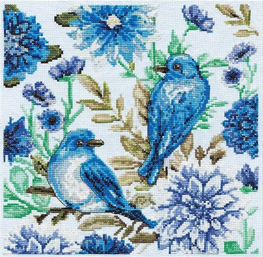 Blue Birds Cross Stitch Kit by Design Works