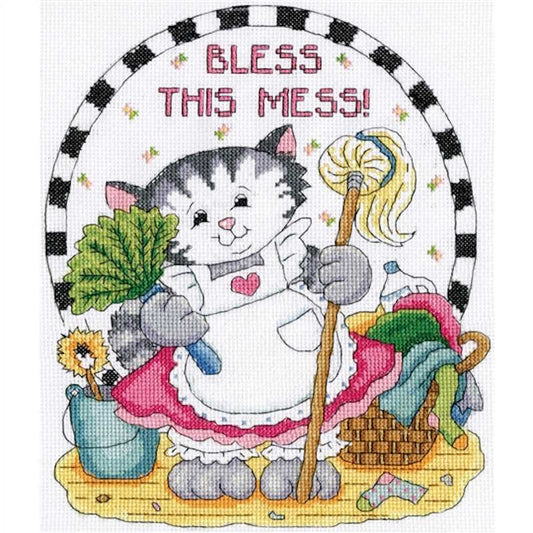 Bless This Mess Cross Stitch Kit by Design Works