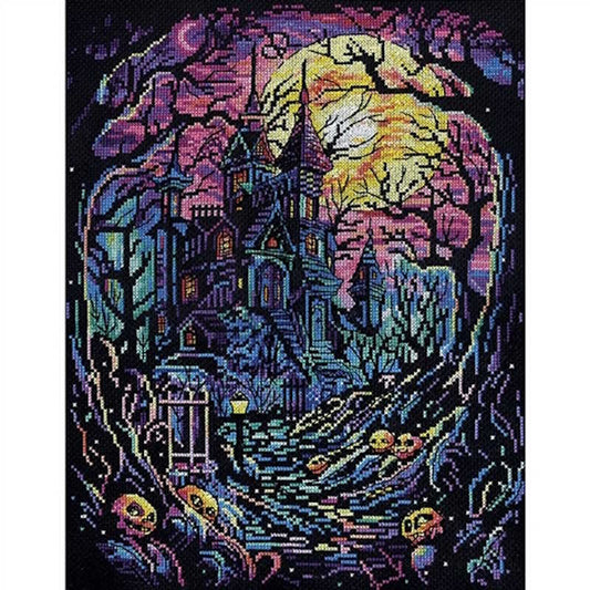 Haunted House Cross Stitch Kit by Design Works