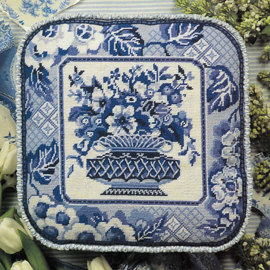 Spode Flower Basket Tapestry Needlepoint Kit by Glorafilia