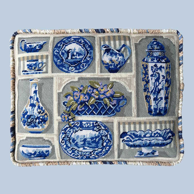 English China Collection Tapestry Needlepoint Kit by Glorafilia