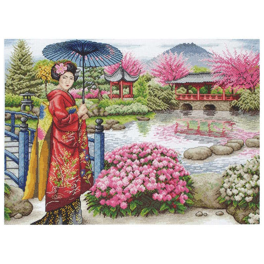 The Japanese Garden Cross Stitch Kit By Anchor