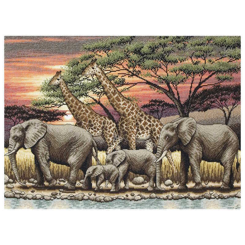 African Sunset Cross Stitch Kit By Anchor