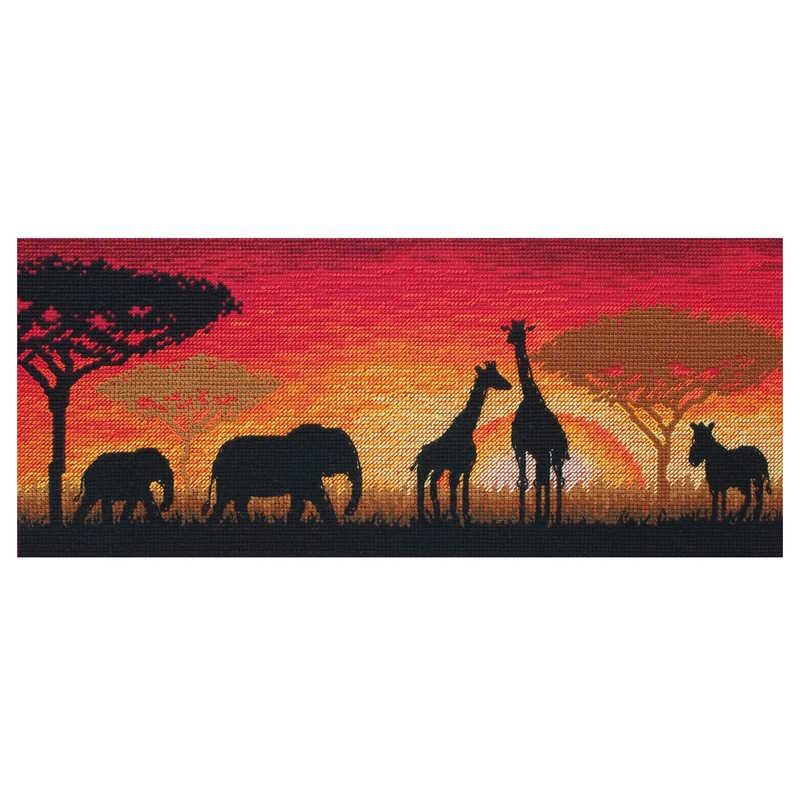African Horizon Cross Stitch Kit By Anchor