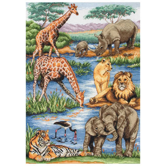 African Wildlife Cross Stitch Kit By Anchor