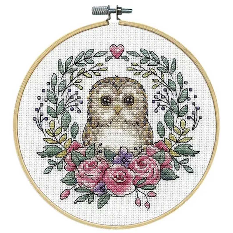 Owl Cross Stitch Kit by Design Works