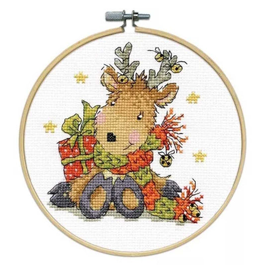 Reindeer Cross Stitch Kit by Design Works