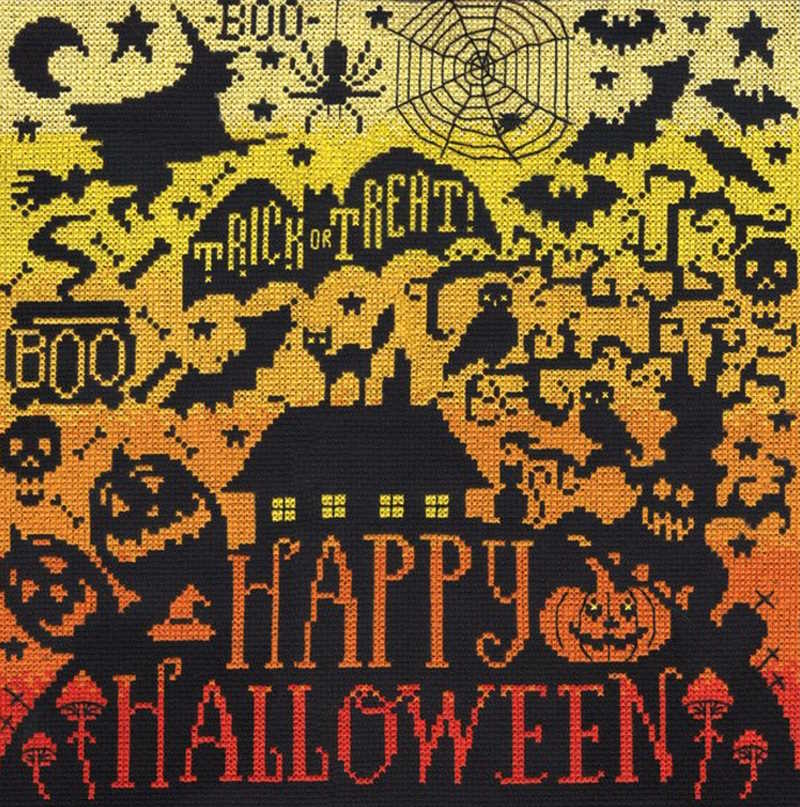 Happy Halloween Cross Stitch Kit by Design Works