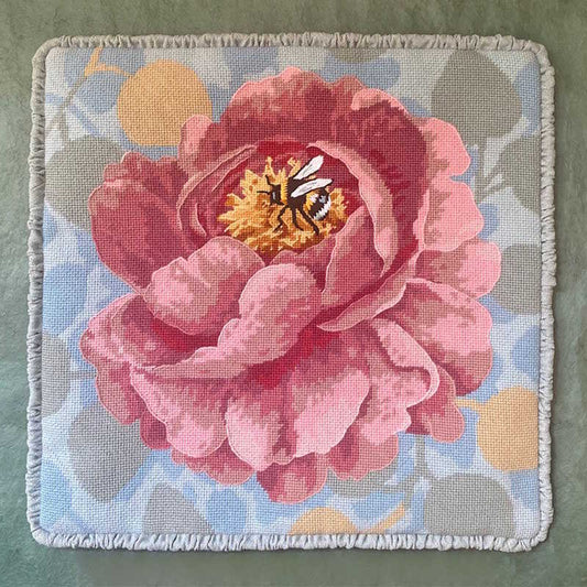 Bee in Bloom Tapestry Needlepoint Kit by Glorafilia