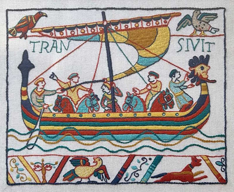 The Bayeux Tapestry - The Crossing Embroidery Kit by Glorafilia