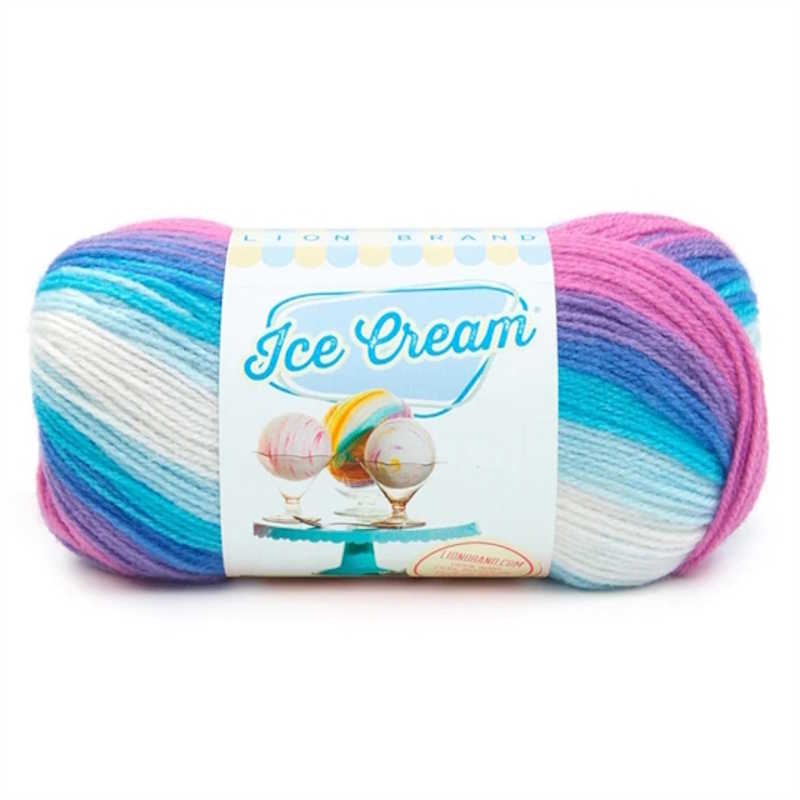 Lion Brand Ice Cream moon mist yarn