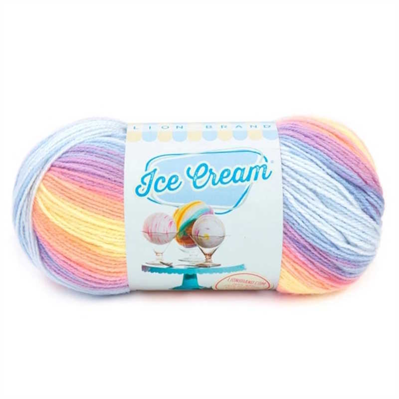 Lion Brand Ice Cream parfait yarn