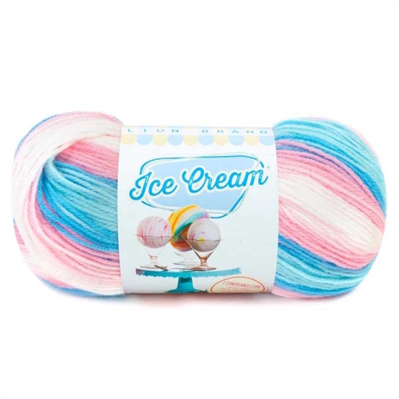Lion Brand Ice Cream cake batter yarn