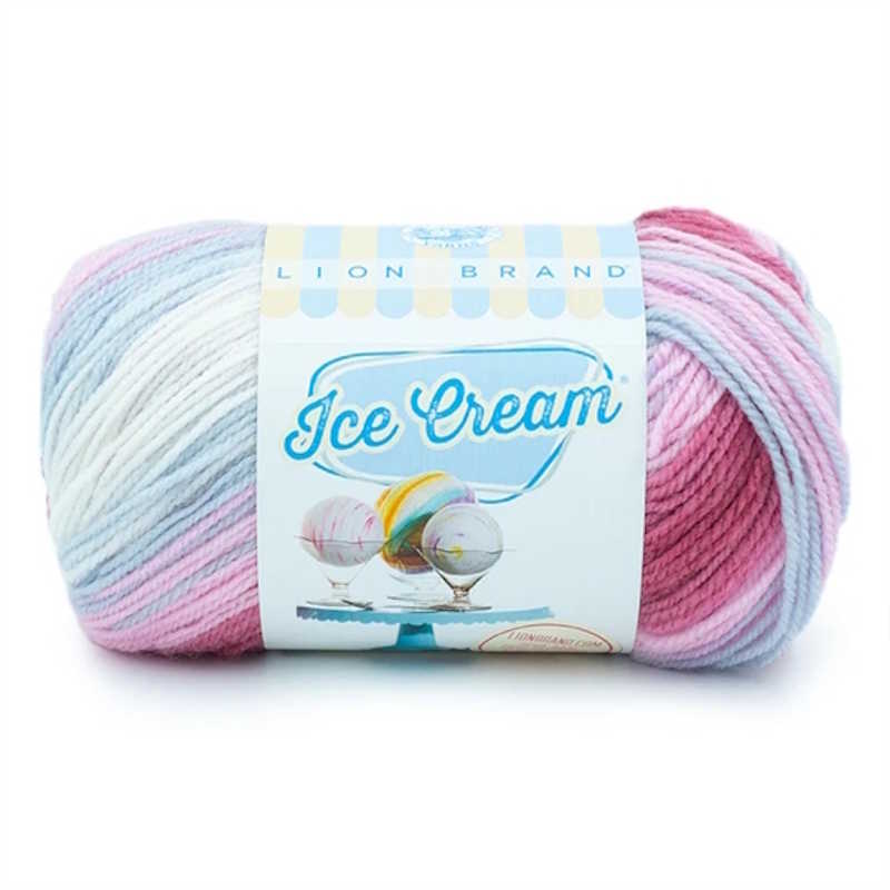 Lion Brand Ice Cream cherries jubilee yarn