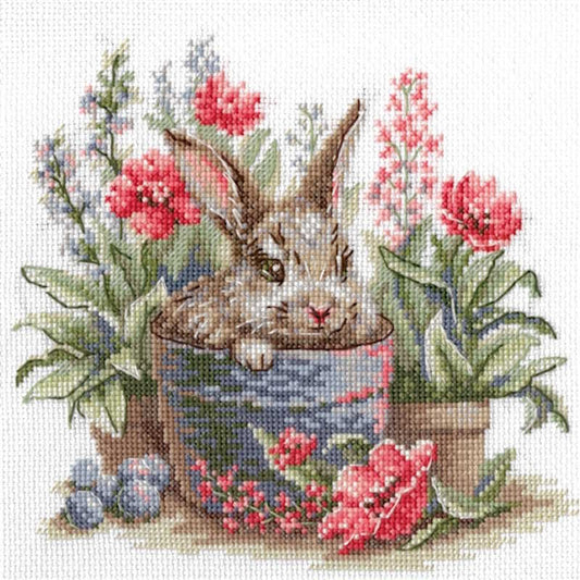 Blooming Bunny Cross Stitch Kit By Aine