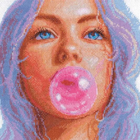 Bubblegum Dreams Cross Stitch Kit By Aine
