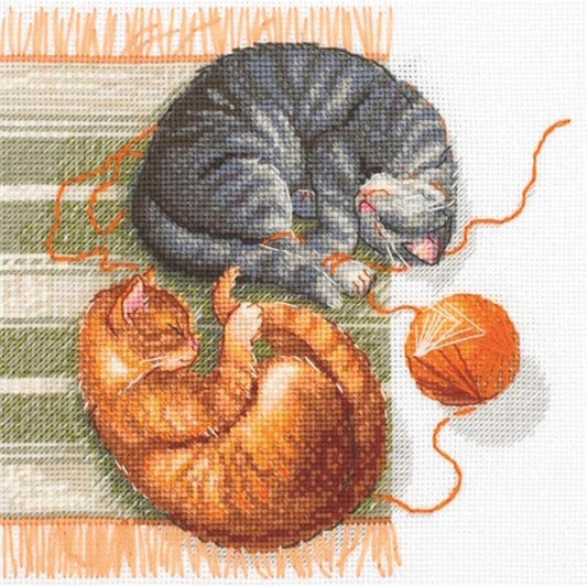 Cats and Threads Cross Stitch Kit By Aine