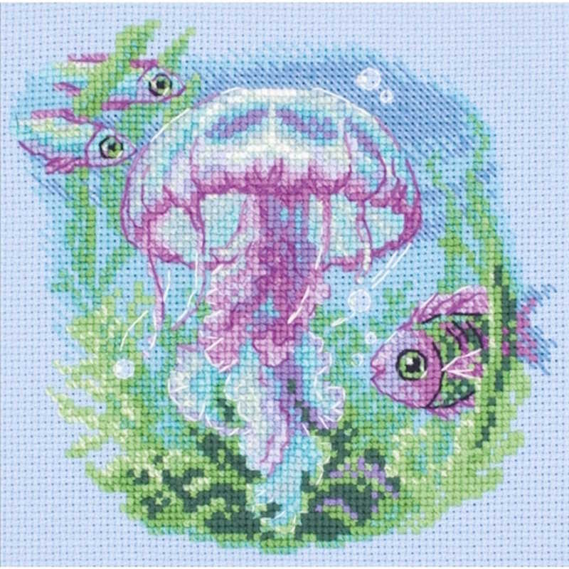Baby Jellyfish Cross Stitch Kit By Aine