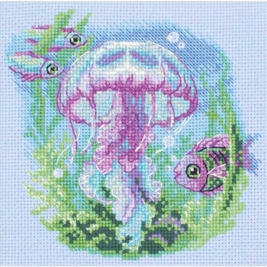 Baby Jellyfish Cross Stitch Kit By Aine