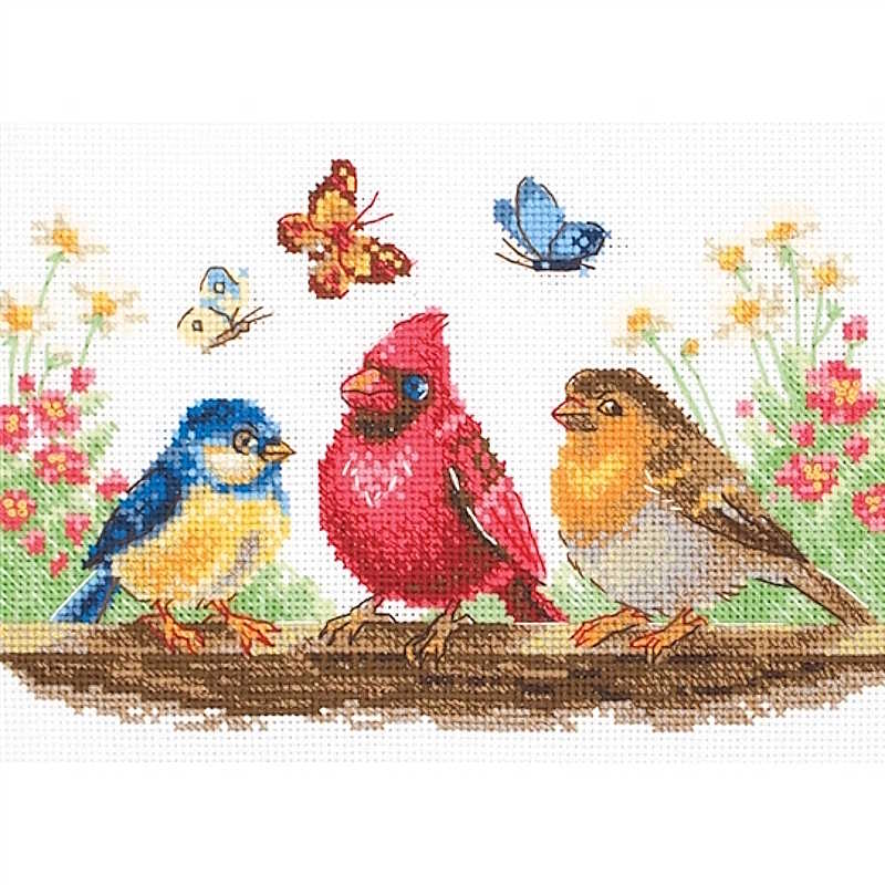 Spring Birds Cross Stitch Kit By Aine