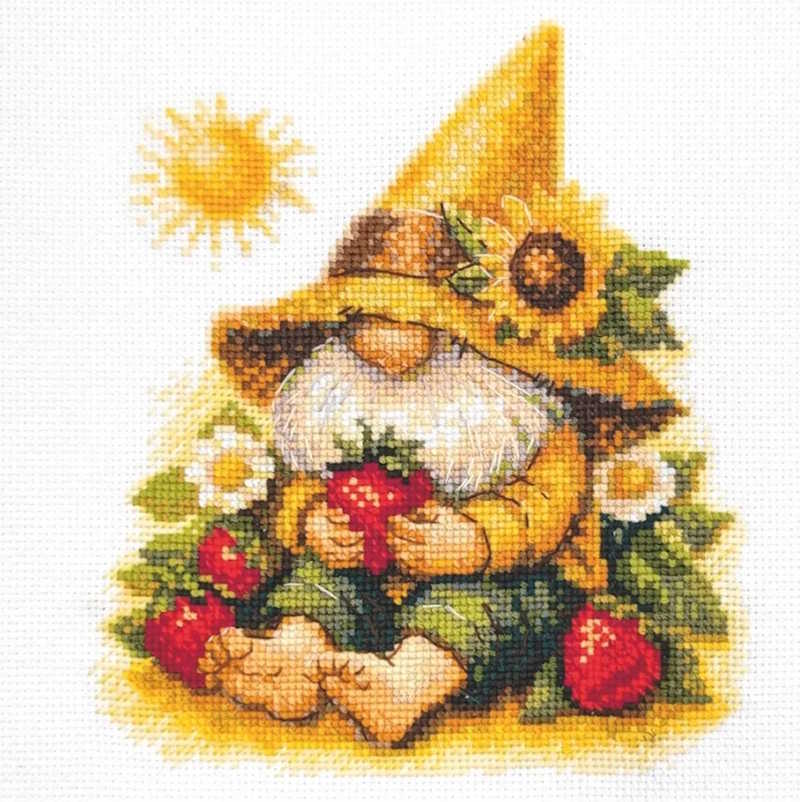 Sunshine Gnome Cross Stitch Kit By Aine