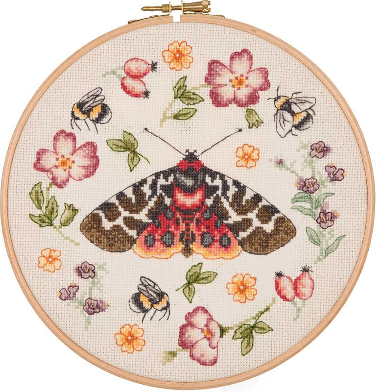 Moth Cross Stitch Kit By Anchor