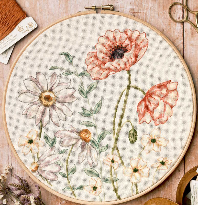 Summer Meadow Cross Stitch Kit By Anchor
